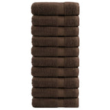 Vidaxx serviettes de bain solund 10 pièces 600 g m² 100x150 cm marron