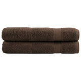 Vidaxx serviettes de sauna solund 2 pcs 600 g m² 80x200 cm marron