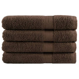 VidaXL serviettes de sauna solund 4 pcs 600 g m² 80x200 cm marron