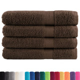 VidaXL serviettes de sauna solund 4 pcs 600 g m² 80x200 cm marron