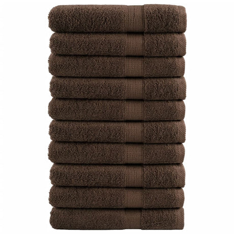 Vidaxx serviettes de sauna solund 10 pièces 600 g m² 80x200 cm marron