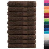 Vidaxx serviettes de sauna solund 10 pièces 600 g m² 80x200 cm marron