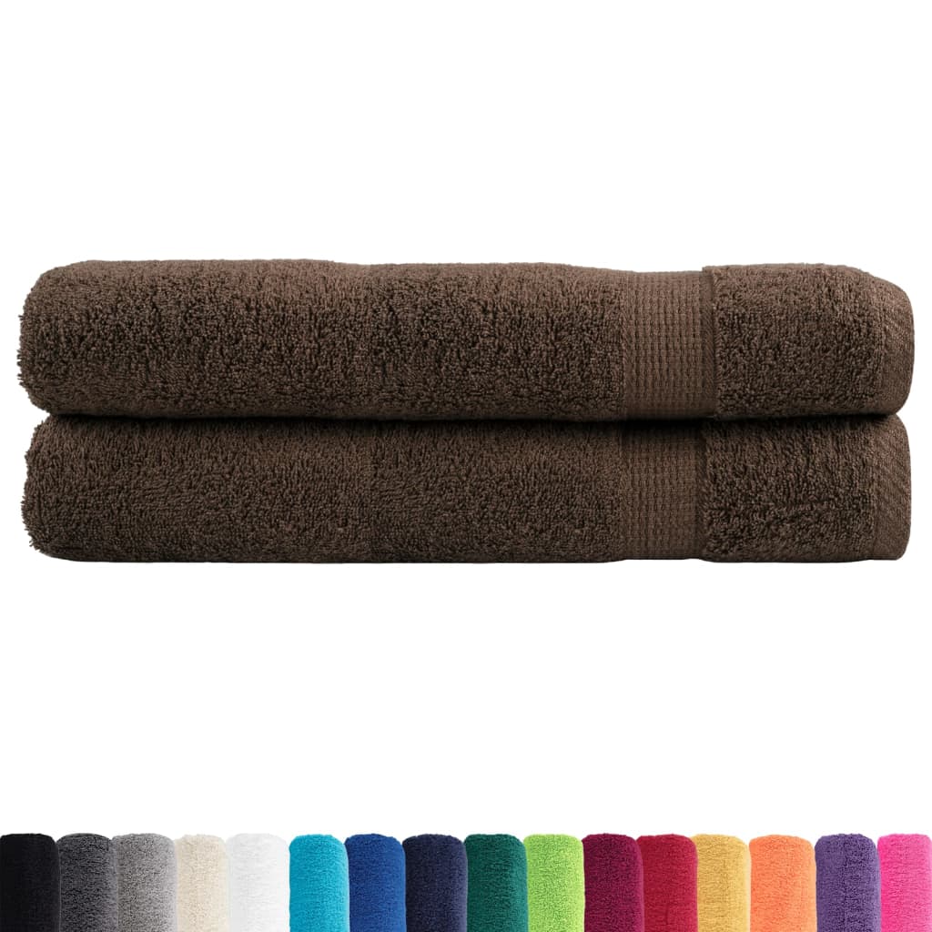 Vidaxx serviettes solund 2 pcs 600 g m² 100x200 cm marron