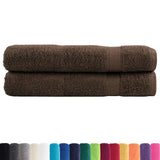 Vidaxl Towels Solund 2 pcs 600 g m² 100x200 cm brown