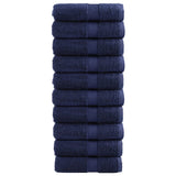 Vidaxx débarbouillettes premium solund 10 pièces bleu marine 30x30 cm 600 g m²