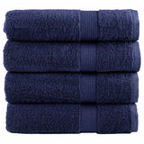 Vidaxx serviettes de bain solund 4 pcs 600 g m² 70x140 cm bleu marine