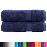 Vidaxx serviettes de bain solund 2 pcs 600 g m² 100x150 cm bleu marine