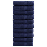 Vidaxl Bath Towels Solund 10 St 600 G m² 100x150 cm Marine Blue