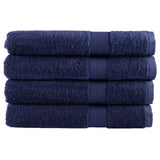 Vidaxx serviettes de sauna solund 4 pcs 600 g m² 80x200 cm bleu marine