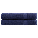 Vidaxx serviettes solund 2 pcs 600 g m² 100x200 cm bleu marine
