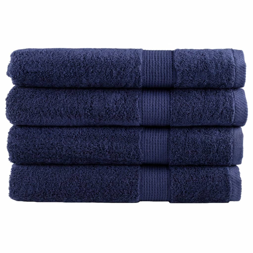 Vidaxx serviettes solund 4 pcs 600 g m² 100x200 cm bleu marine