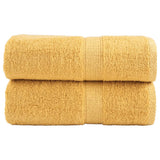 Vidaxx débarbouillettes premium solund 2 pièces or 30x30cm 600 g m²