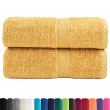 Vidaxx débarbouillettes premium solund 2 pièces or 30x30cm 600 g m²