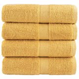 Vidaxx débarbouillettes premium solund 4 pièces or 30x30cm 600 g m²