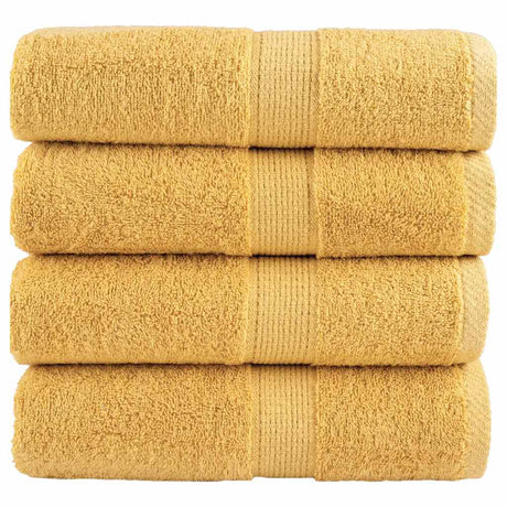 Vidaxx débarbouillettes premium solund 4 pièces or 30x30cm 600 g m²