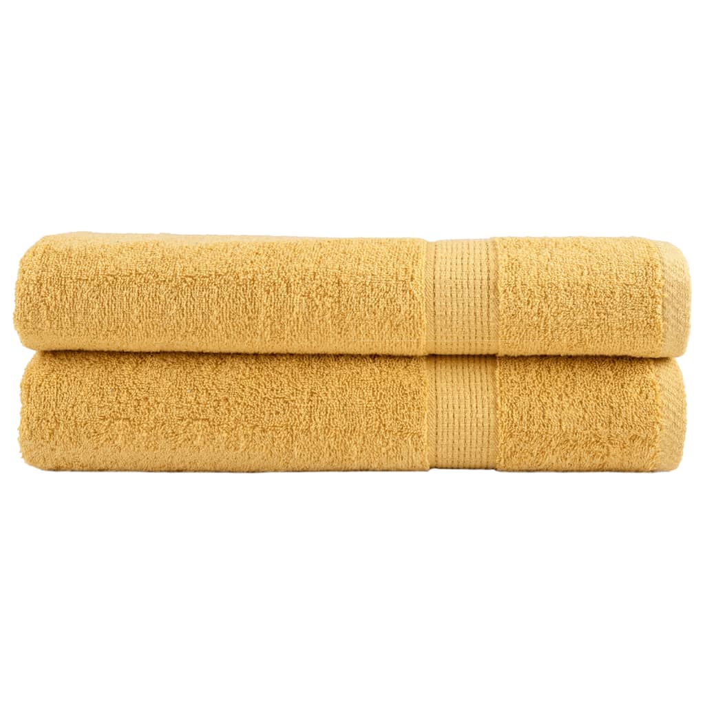 Vidaxx serviettes solund 2 pcs 600 g m² 100x200 cm doré