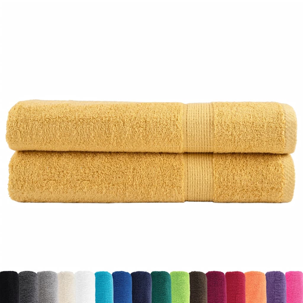 Vidaxx serviettes solund 2 pcs 600 g m² 100x200 cm doré