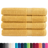 Vidaxl Towels Solund 4 pcs 600 g m² 100x200 cm Gold colored