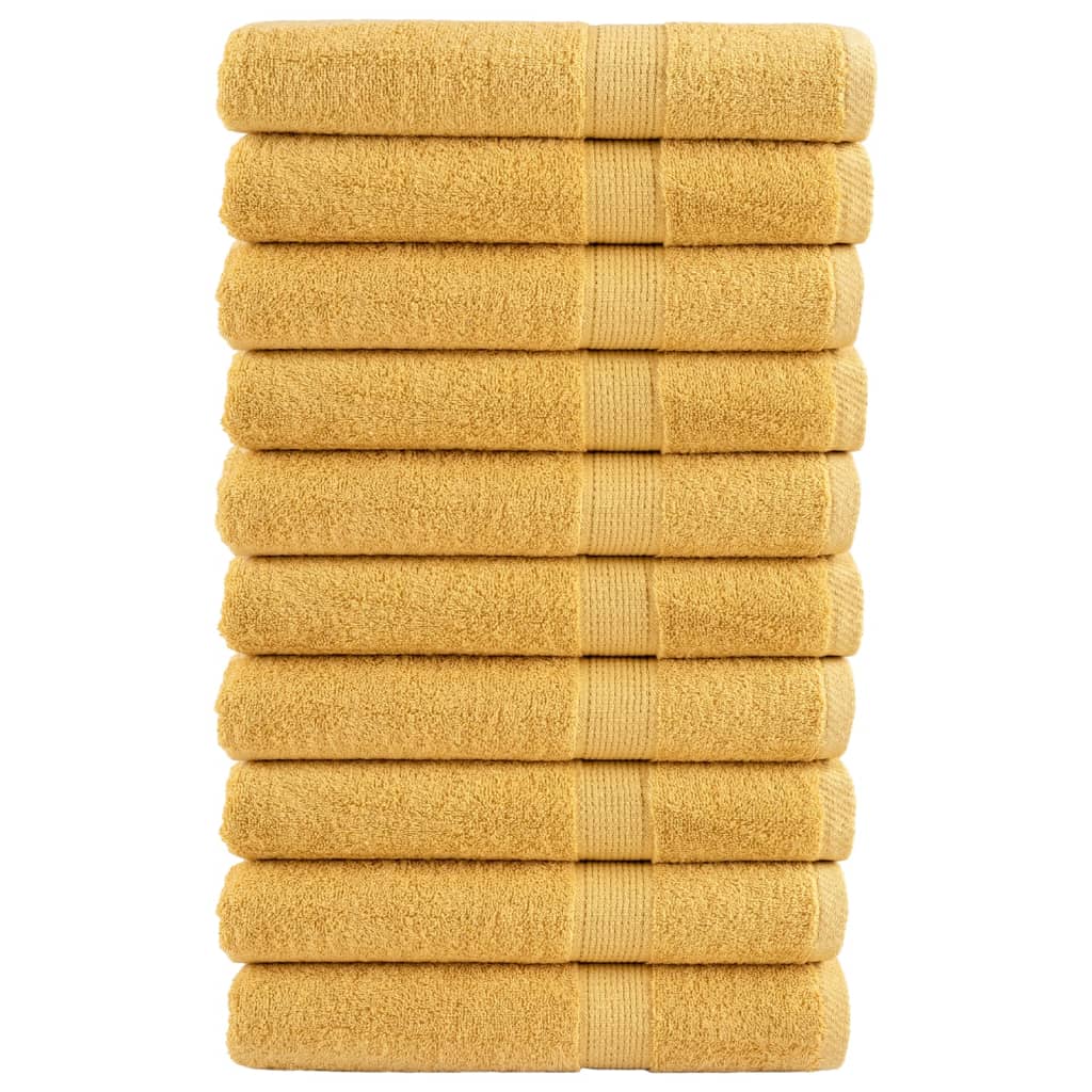 Vidaxx serviettes solund 10 pcs 600 g m² 100x200 cm couleur or