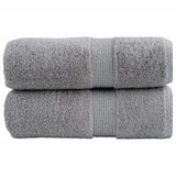 VidaXL Serviettes d'invité SOLUND 2 pcs 600 g m² 30x30 cm gris
