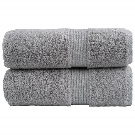 VidaXL Serviettes d'invité SOLUND 2 pcs 600 g m² 30x30 cm gris
