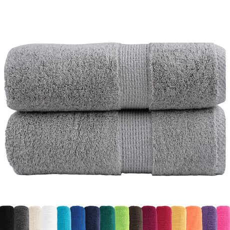 VidaXL Serviettes d'invité SOLUND 2 pcs 600 g m² 30x30 cm gris