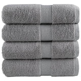 VidaXL Serviettes d'invité SOLUND 4 pcs 600 g m² 30x30 cm gris