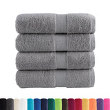 VidaXL Serviettes d'invité SOLUND 4 pcs 600 g m² 30x30 cm gris