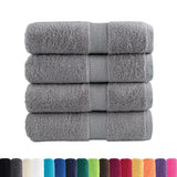 VidaXL Serviettes d'invité SOLUND 4 pcs 600 g m² 30x50 cm gris