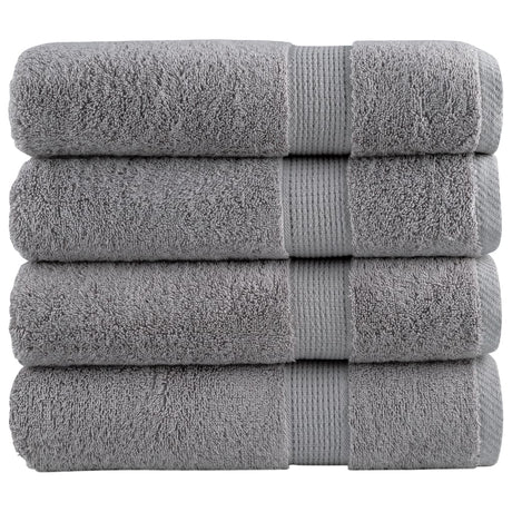 VidaXL Serviettes SOLUND 4 pcs 600 g m² 50x100 cm gris