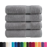VidaXL Serviettes SOLUND 4 pcs 600 g m² 50x100 cm gris