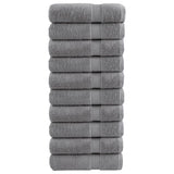 Vidaxl Towel Sole 10 PCs 600 g m² 50x100 cm Grey