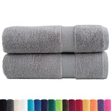 Toallas de baño Vidaxl Solund 2 PCS 600 g m² 70x140 cm de gris