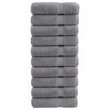 VidaXL Serviettes de bain SOLUND 10 pcs 600 g m² 70x140 cm gris