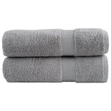 Vidaxl Bad Handdicher SOLUNEN 2 PCS 600 g m²m² 100x150 cm Grey