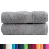 Toallas de baño Vidaxl Solund 2 PCS 600 g m² 100x150 cm de gris