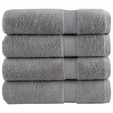 VidaXL serviettes de bain solund 4 pcs 600 g m² 100x150 cm gris