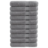 VidaXL serviettes de sauna solund 10 pièces 600 g m² 80x200 cm gris