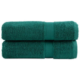 Vidaxl Bath Towels Solund 2 PCS 600 G m² 70x140 cm grønn