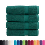 Vidaxl Bath Towels Solund 4 St 600 G m² 70x140 cm grønn