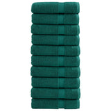 Vidaxl Bad Towel Folitie 10 st 600 g m² 740 cm gréng