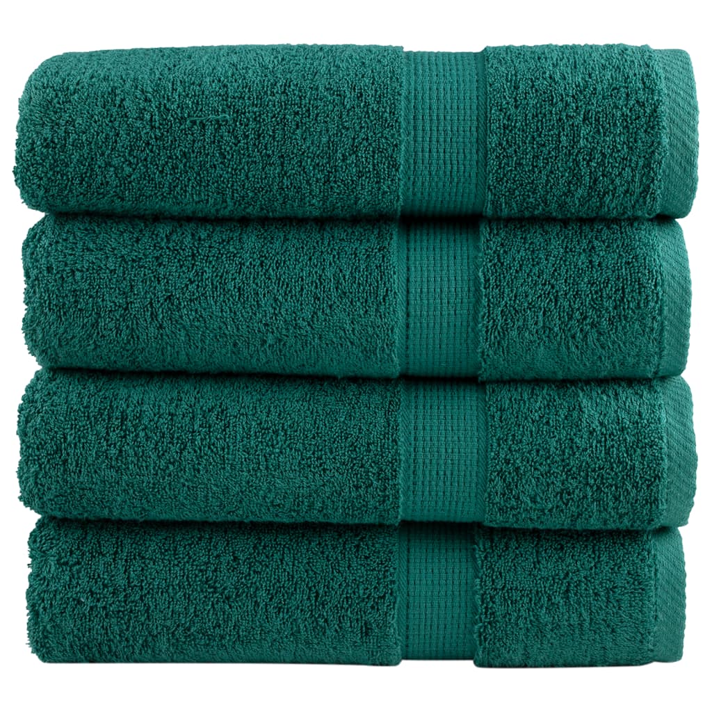 VidaXL serviettes de bain solund 4 pièces 600 g m² 100x150 cm