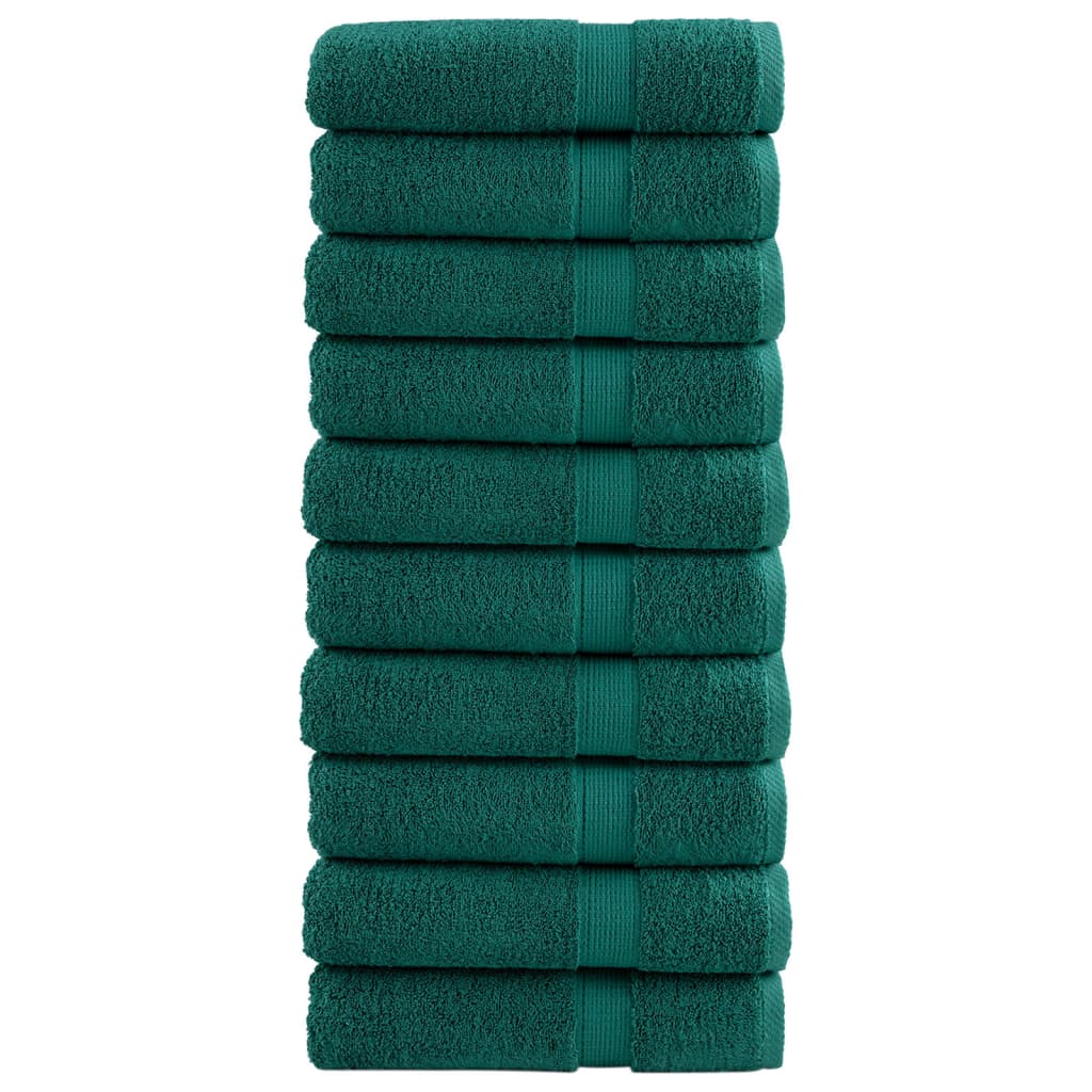 VidaXL serviettes de bain solund 10 pièces 600 g m² 100x150 cm