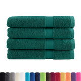 VidaXL serviettes de sauna solund 4 pcs 600 g m² 80x200 cm vert