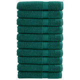 VidaXL serviettes de sauna solund 10 pcs 600 g m² 80x200 cm vert