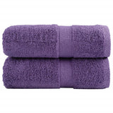 Vidaxx débarbouillettes premium solund 2 pcs violet 30x30 cm 600 g m2
