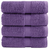 VidaXL Serviettes d'invité SOLUND 4 pcs 600 g m² 30x30 cm violet