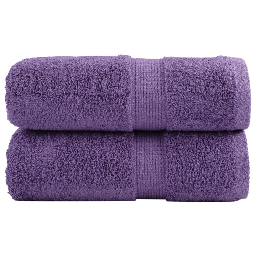 Vidaxl invité lingettes Solund 2 pcs 600 g m² 30x50 cm violet