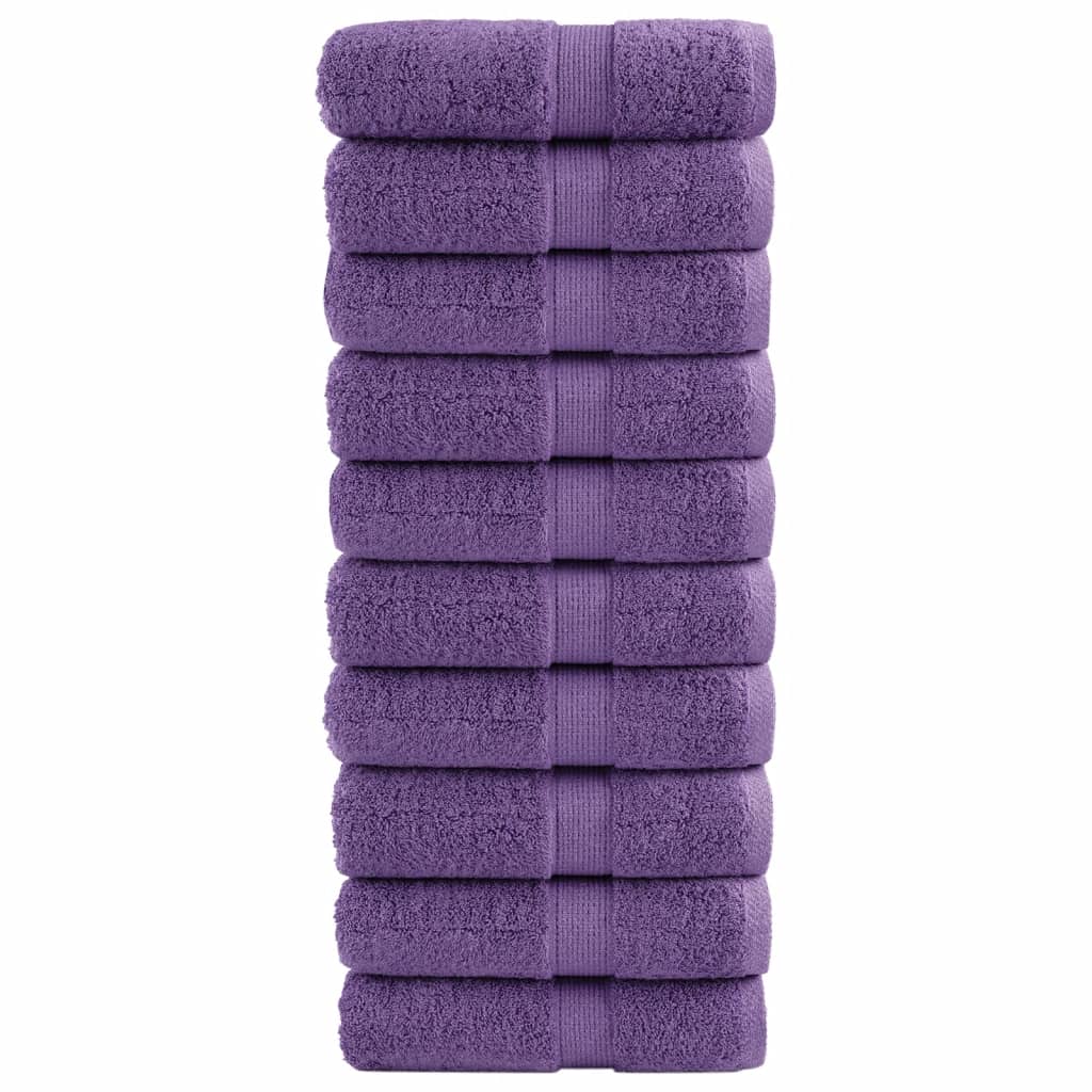 Vidaxl Guest wipes Solund 10 pcs 600 g m² 30x50 cm Purple