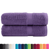 VidaXL Towels Solund 2 pcs 600 g m² 50x100 cm Purple